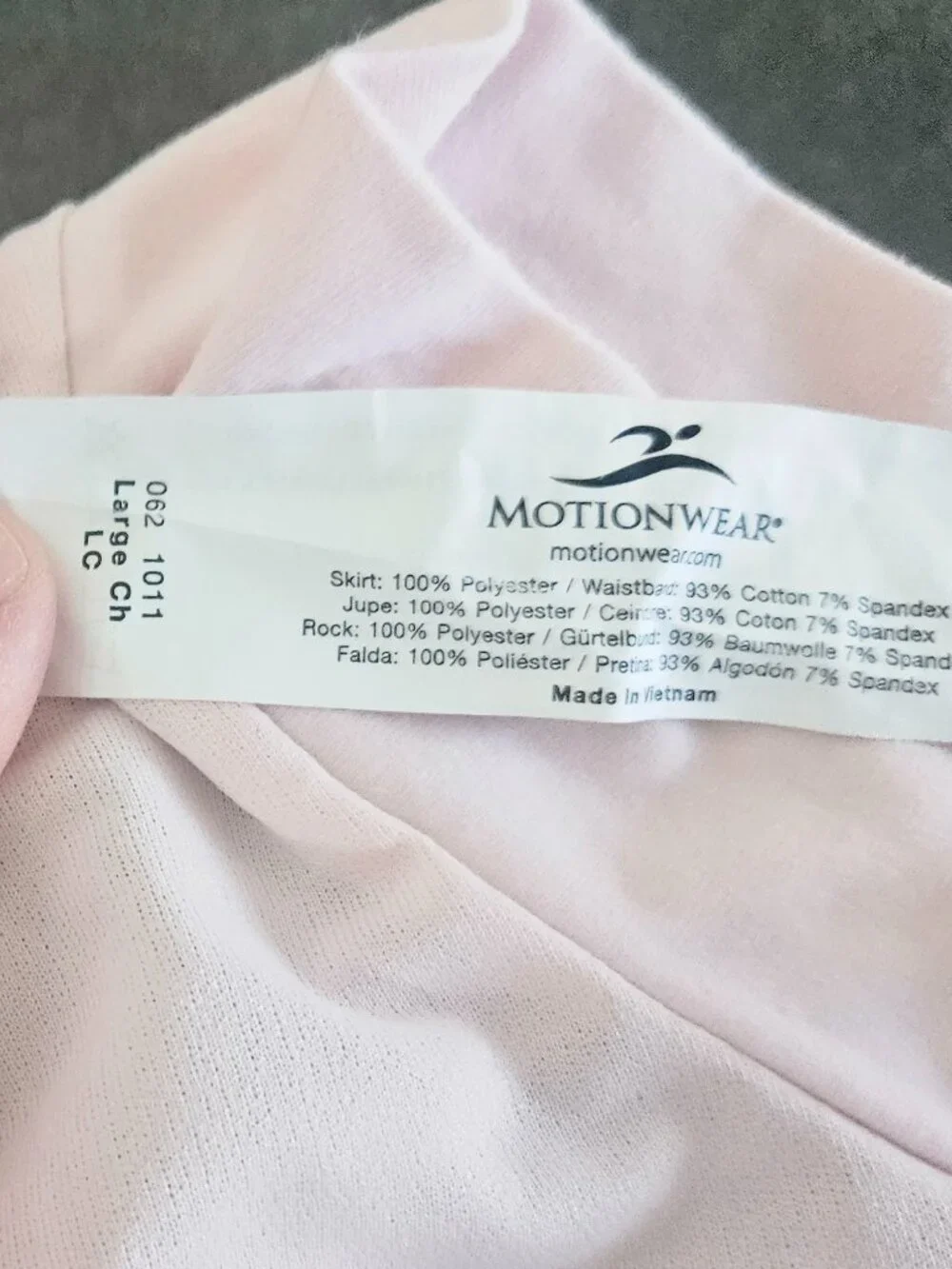 Motionwear Pink Ballet Skirt - Child large